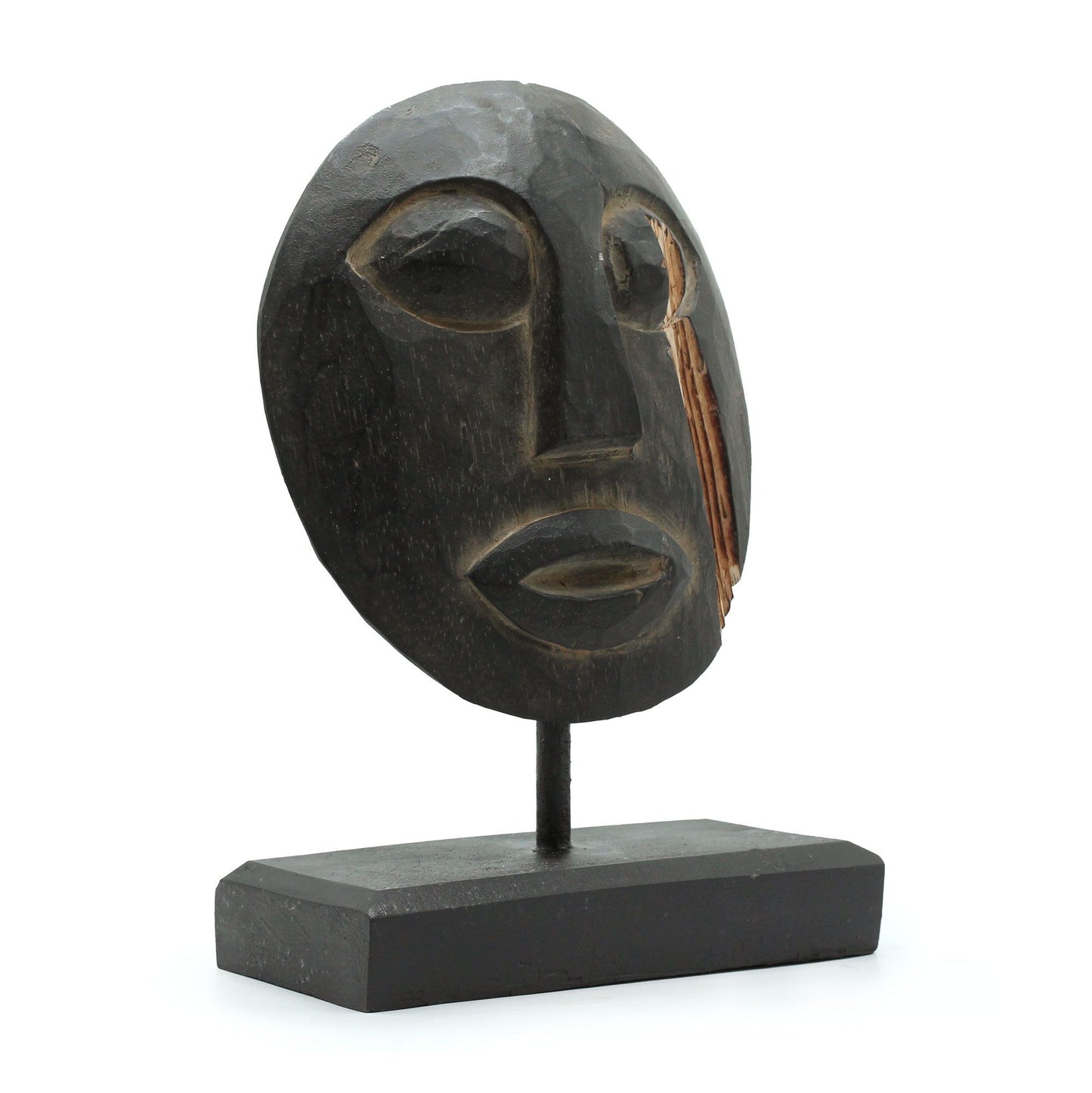 Timor Tribal Decorative Mask - Black 27x20cm - Image timor-tribal-decorative-mask--black-27x20cm-vintep-10