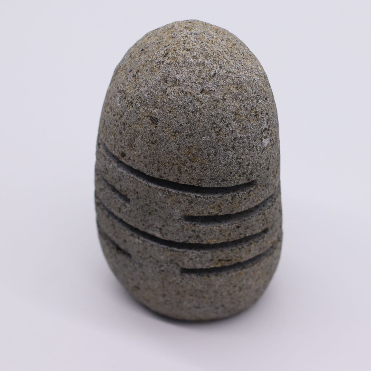 Natural Riverstone Candle Holder - Standing Stone Cut - Image natural-riverstone-candle-holder--standing-stone-cut-rsch-03