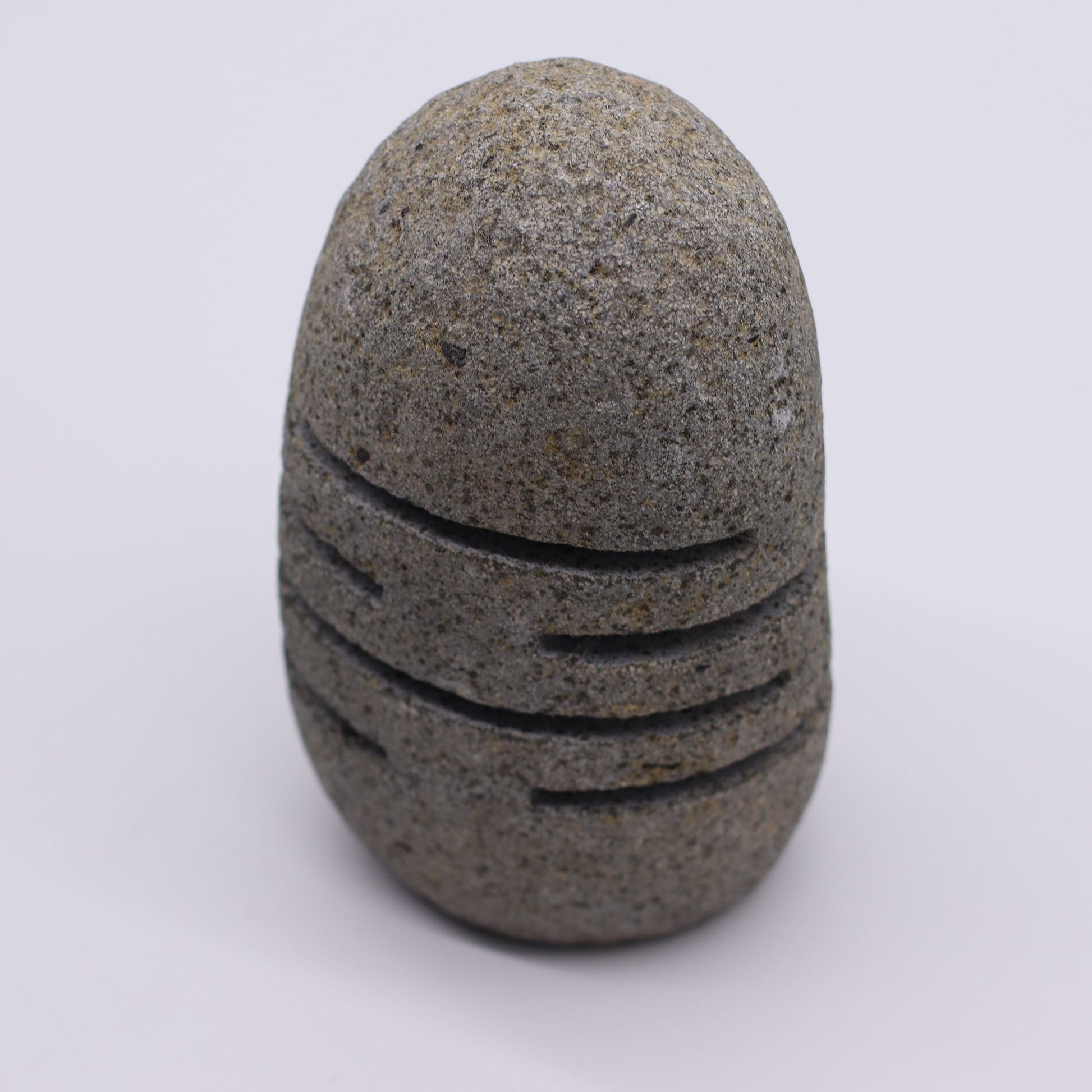 Natural Riverstone Candle Holder - Standing Stone Cut - Image natural-riverstone-candle-holder--standing-stone-cut-rsch-03