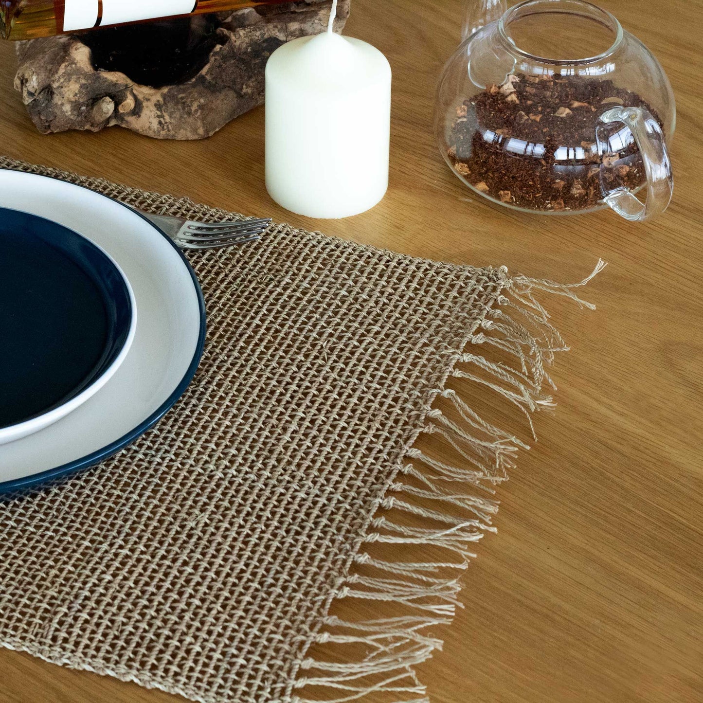 Seagrass Fringe Natural Placemat - Natural - Image seagrass-fringe-natural-placemat--natural-natpm-06