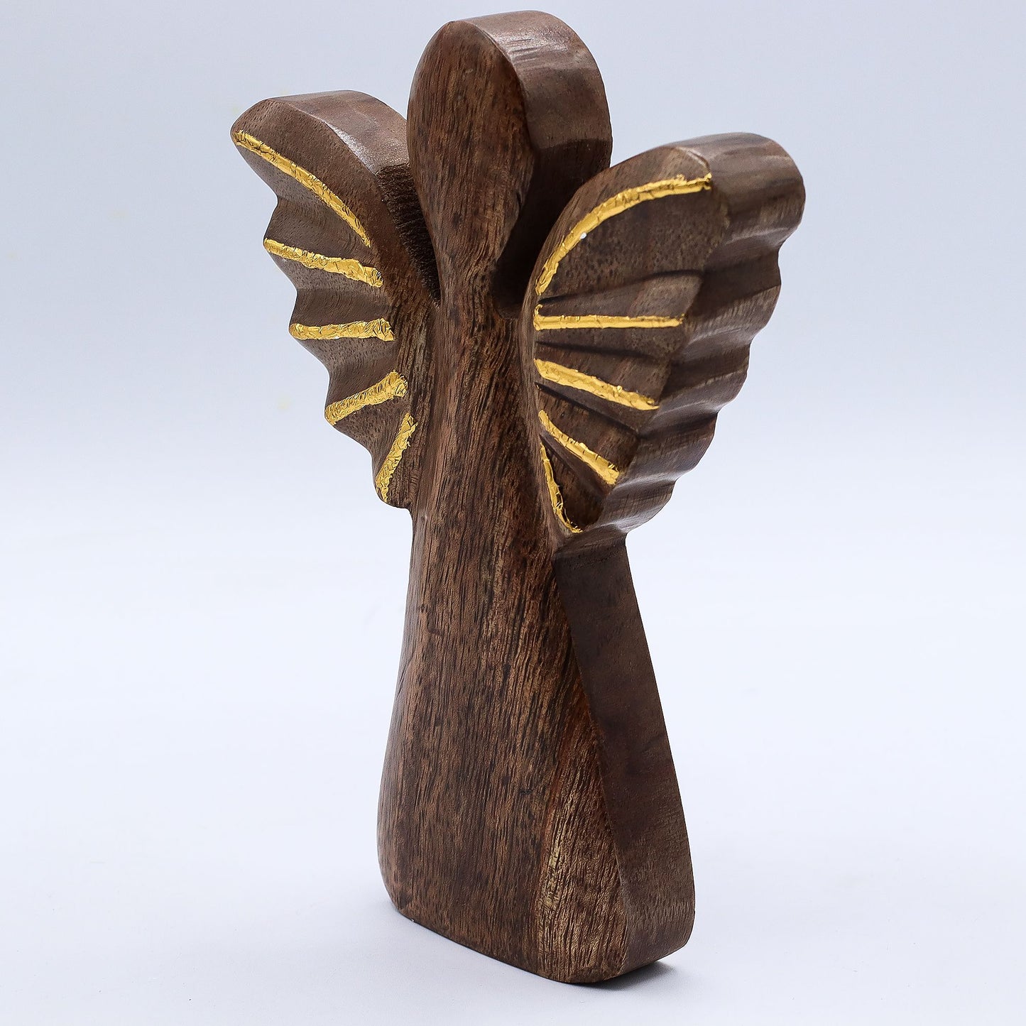 Large Mango Wood Angel - Gold Decor - Image large-mango-wood-angel--gold-decor-wang-03