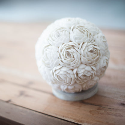 Boho Sea Shell Lamp - Rose Globe - 15cm - Image boho-sea-shell-lamp--rose-globe--15cm-bbsl-01