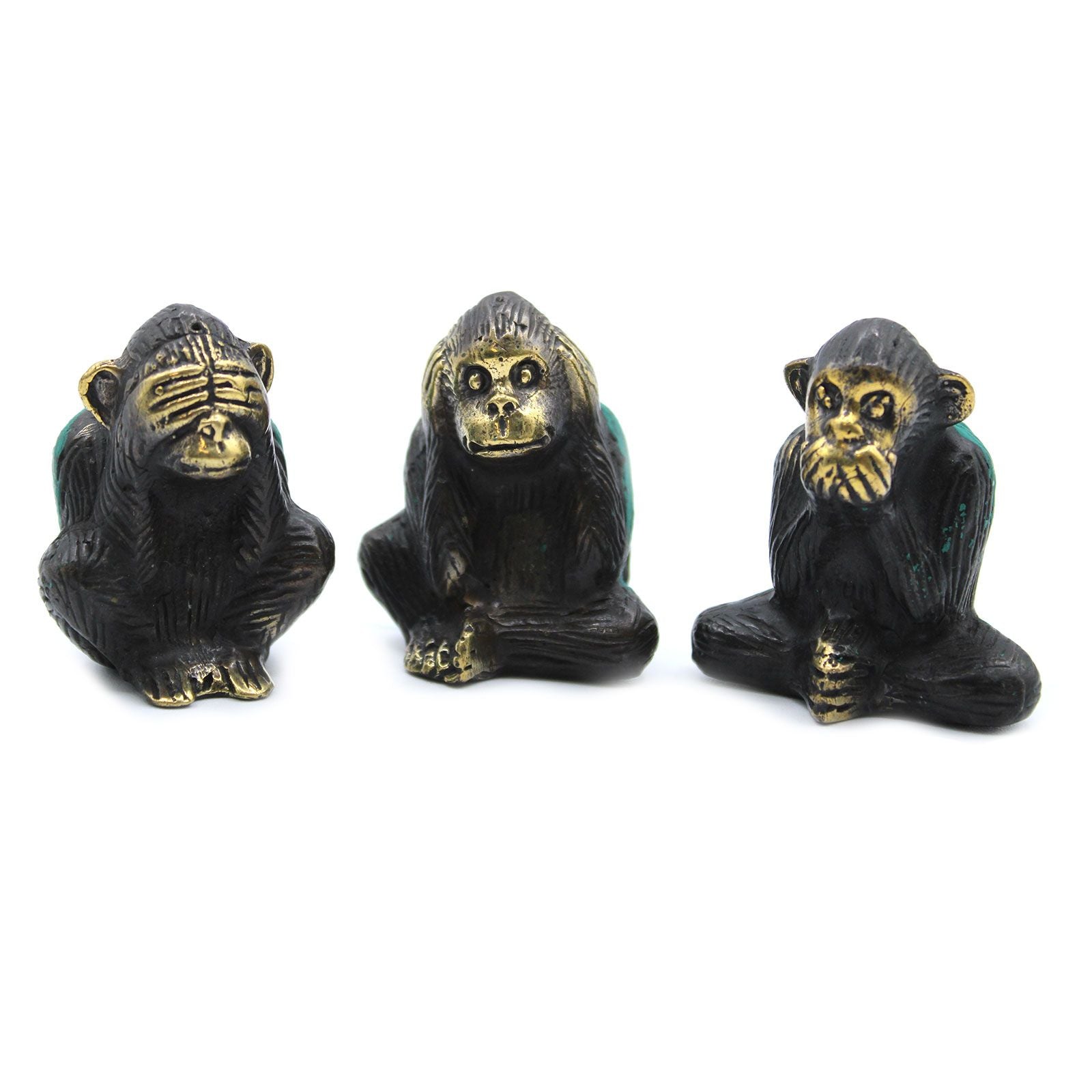 Set of 3 - See No Evil etc - Monkeys - Image set-of-3--see-no-evil-etc--monkeys-bff-12