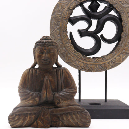 Buddha Feng Shui Set - Om - Grey & Black - Image buddha-feng-shui-set--om--grey--black-bfss-03