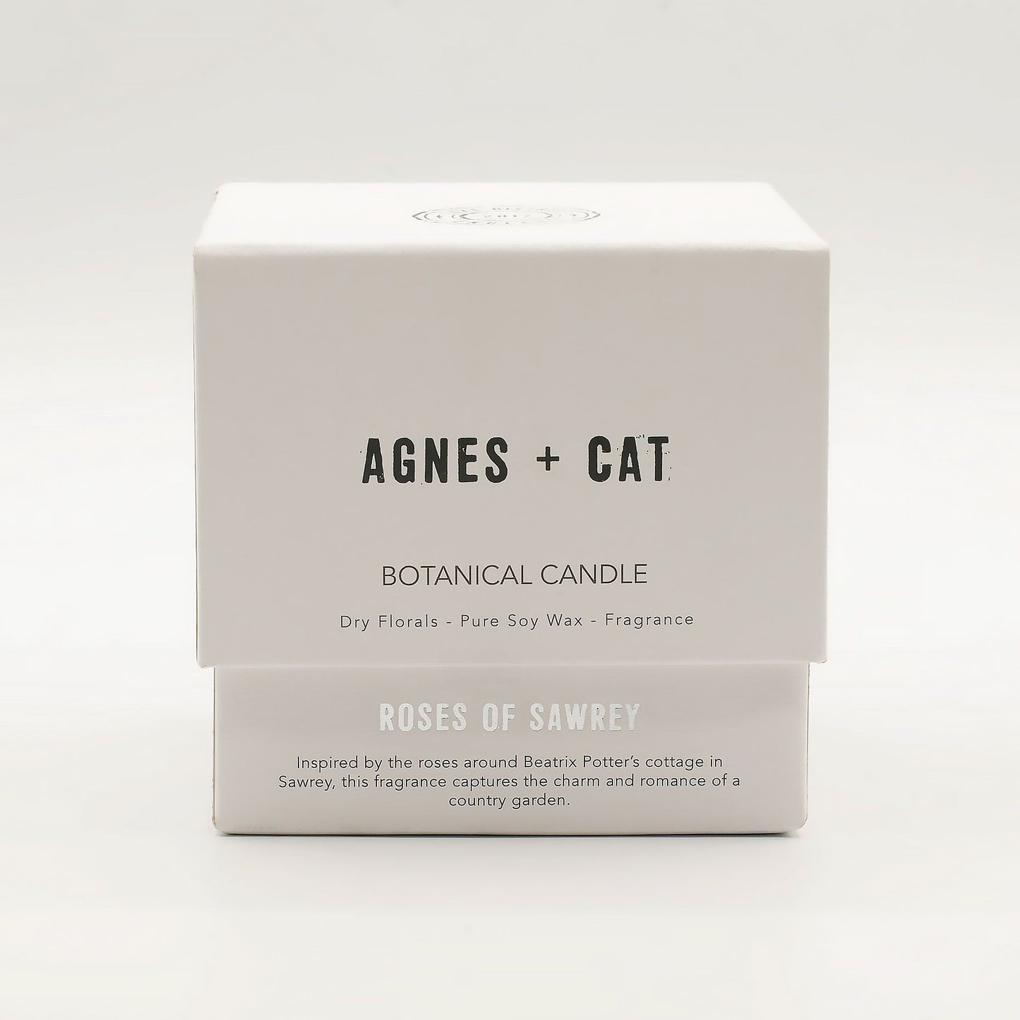 Agnes + Cat Botanical Soy Wax Candle - Roses of Sawrey - Image agnes--cat-botanical-soy-wax-candle--roses-of-sawrey-acbfc-01
