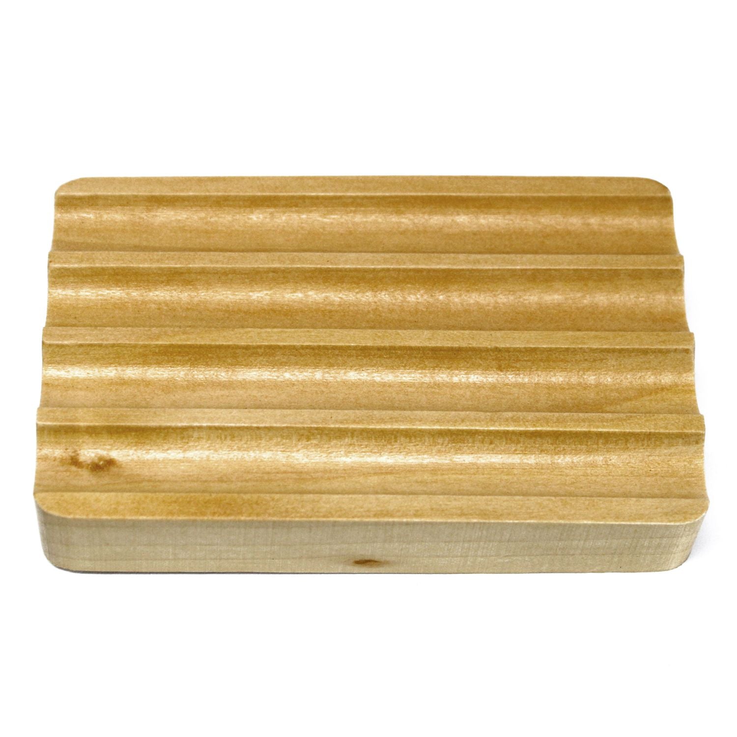 Hemu Wood Soap Dish - Corrugated - Image hemu-wood-soap-dish--corrugated-wsoapd-11