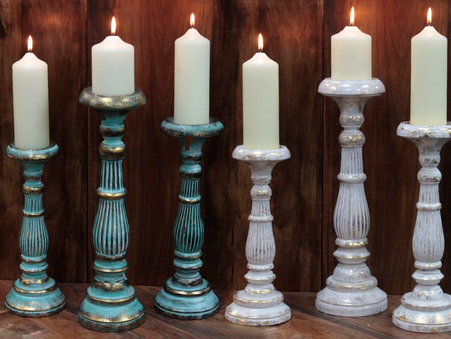 Small Candle Stand - White Gold - Image small-candle-stand--white-gold-vinstics-03