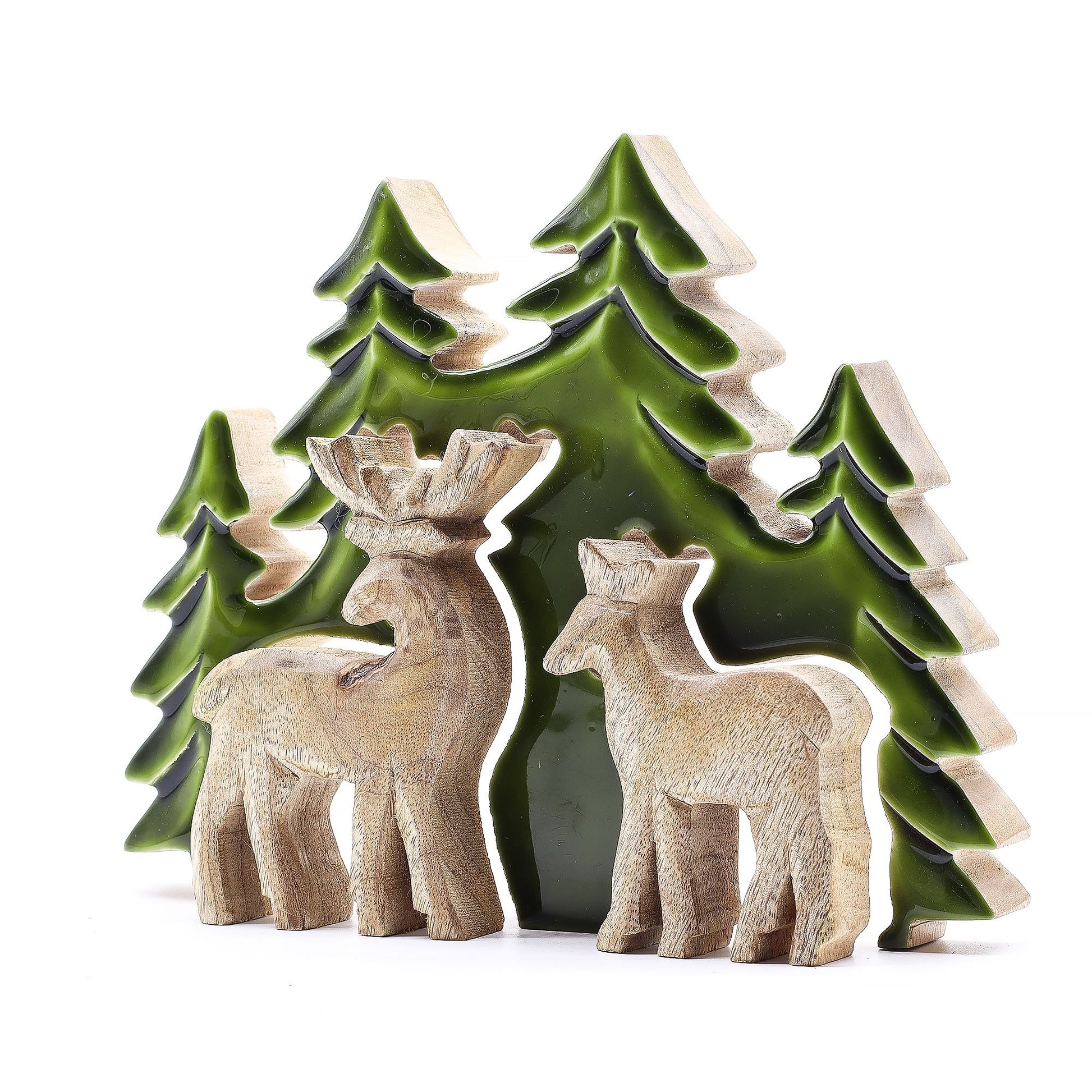 Lost in the Forrest -  Two Dear in the Forrest 3D Wooden Decoration - 18x23cm - Image lost-in-the-forrest---two-dear-in-the-forrest-3d-wooden-decoration--18x23cm-lif-03