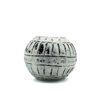 Greek Bubble Clay Plant Pot  - Cream 10cm - Image greek-bubble-clay-plant-pot---cream-10cm-bcv-17