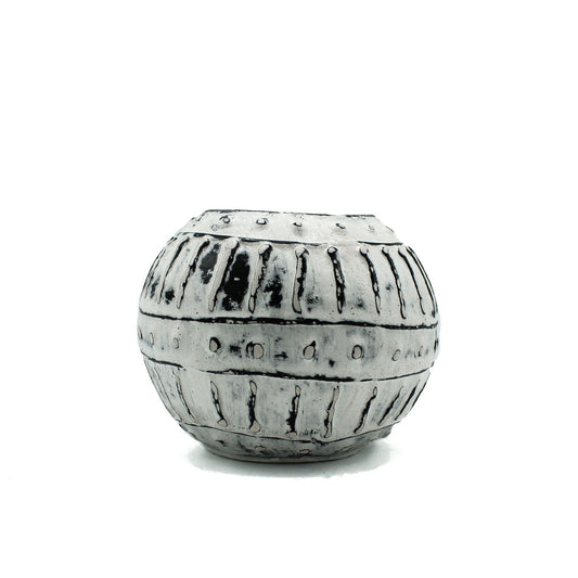 Greek Bubble Clay Plant Pot  - Cream 10cm - Image greek-bubble-clay-plant-pot---cream-10cm-bcv-17
