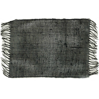 Seagrass Fringe Natural Placemat - Charcoal - Image seagrass-fringe-natural-placemat--charcoal-natpm-08