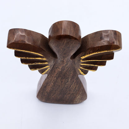 Large Mango Wood Angel - Gold Decor - Image large-mango-wood-angel--gold-decor-wang-03