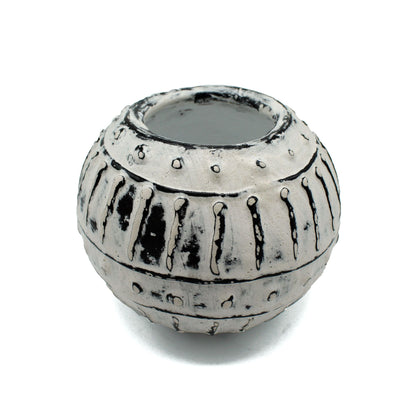 Greek Bubble Clay Plant Pot  - Cream 10cm - Image greek-bubble-clay-plant-pot---cream-10cm-bcv-17