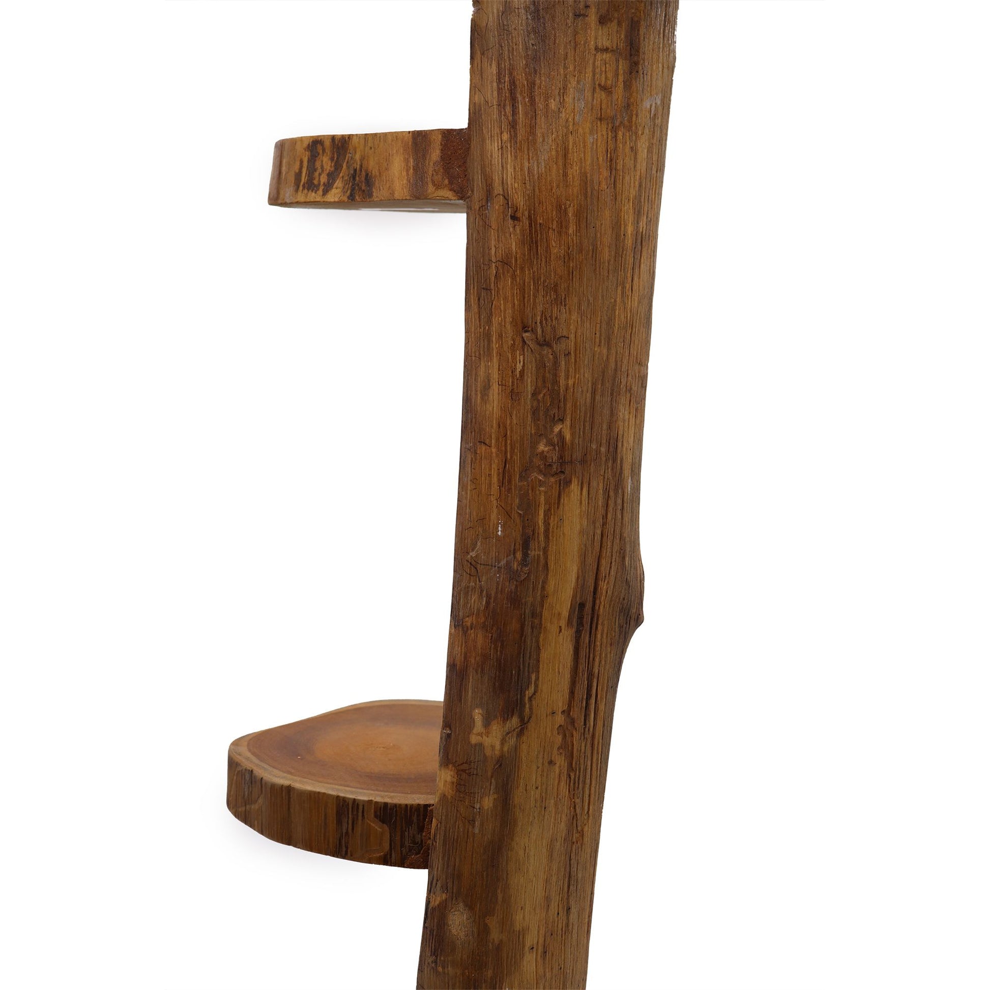Natural Teak Log Shelve Display 3 Shelves  100cm high - Image natural-teak-log-shelve-display-3-shelves--100cm-high-tds-05