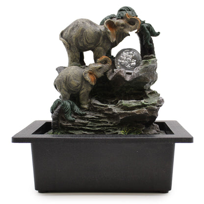 Tabletop Water Feature - 30cm - Elephant Family - Image tabletop-water-feature--30cm--elephant-family-waterf-07