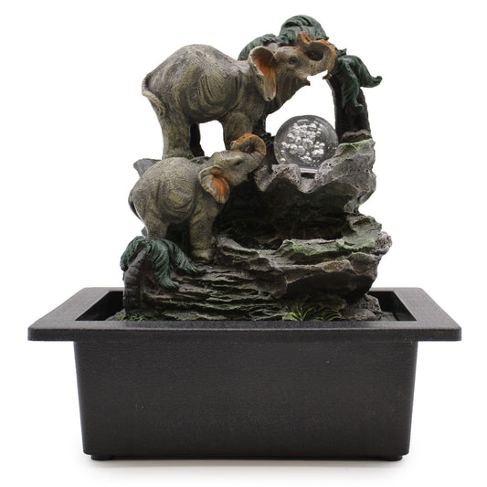 Tabletop Water Feature - 30cm - Elephant Family - Image tabletop-water-feature--30cm--elephant-family-waterf-07