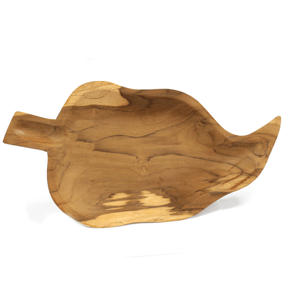 Teak Leaf Shaped Bowl - aprox 32cm - Image teak-leaf-shaped-bowl--aprox-32cm-teakb-25
