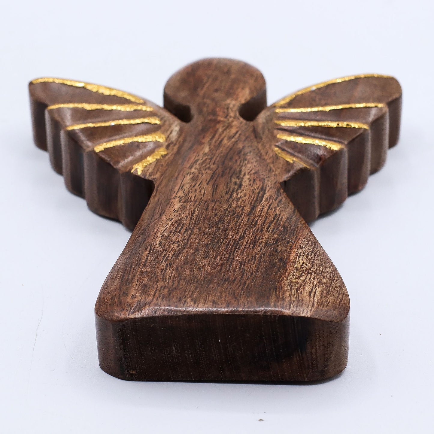 Large Mango Wood Angel - Gold Decor - Image large-mango-wood-angel--gold-decor-wang-03