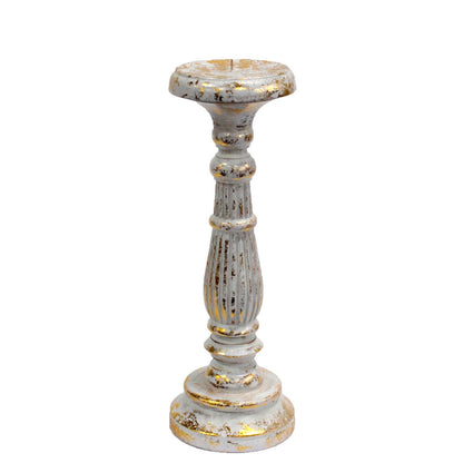Medium Candle Stand - White Gold - Image medium-candle-stand--white-gold-vinstics-02