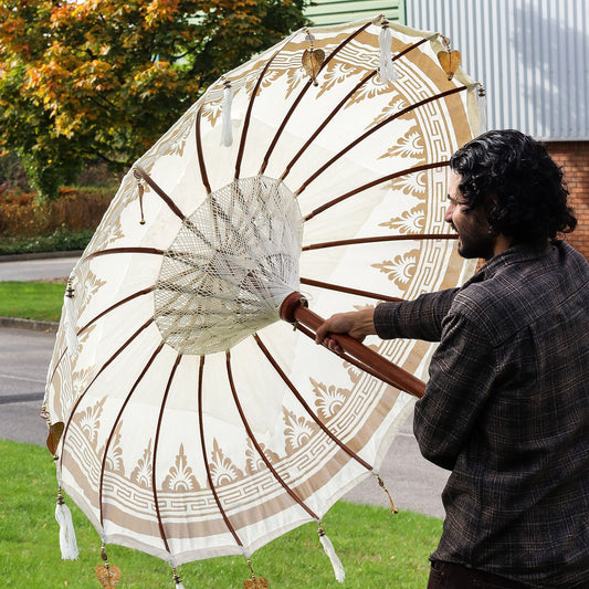 Bali Patio Parasol - Canvas - Natural Decor - 1.5m - Image bali-patio-parasol--canvas--natural-decor--15m-bpar-01