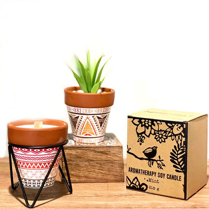 Agnes + Cat Herb Garden Candles - Sage - Image agnes--cat-herb-garden-candles--sage-achc-05