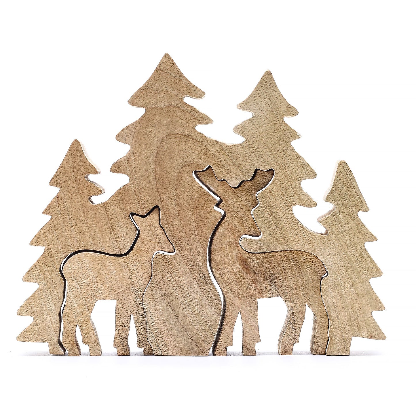Lost in the Forrest -  Two Dear in the Forrest 3D Wooden Decoration - 18x23cm - Image lost-in-the-forrest---two-dear-in-the-forrest-3d-wooden-decoration--18x23cm-lif-03