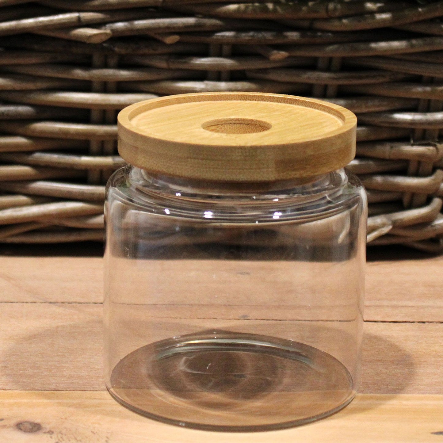 Cottage Bamboo Glass Jar - 10cm - Image cottage-bamboo-glass-jar--10cm-cgj-02
