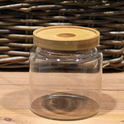 Cottage Bamboo Glass Jar - 10cm - Image cottage-bamboo-glass-jar--10cm-cgj-02