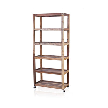 Six Shelf Display with Casters - Recycled Wood - Image six-shelf-display-with-casters--recycled-wood-acshop-08