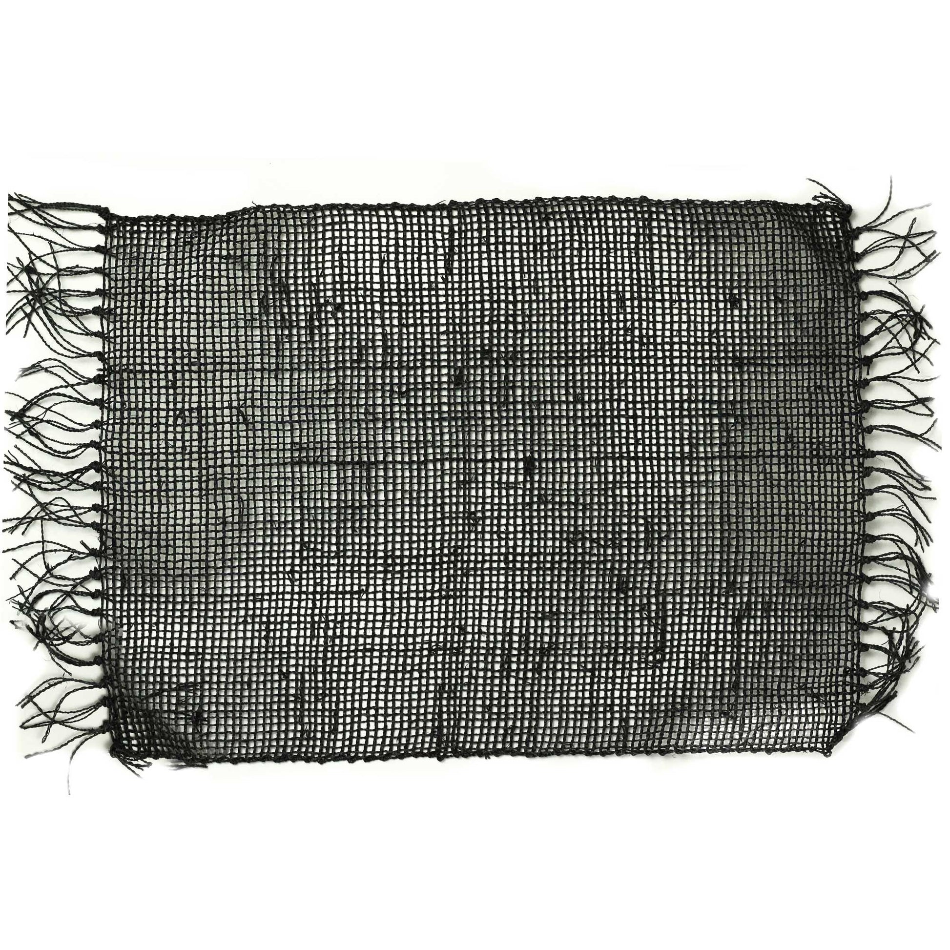 Seagrass Fringe Natural Placemat - Black - Image seagrass-fringe-natural-placemat--black-natpm-09