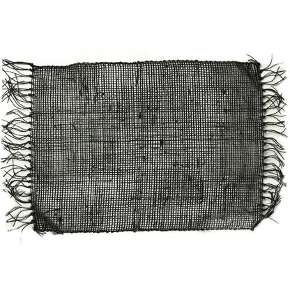 Seagrass Fringe Natural Placemat - Black - Image seagrass-fringe-natural-placemat--black-natpm-09