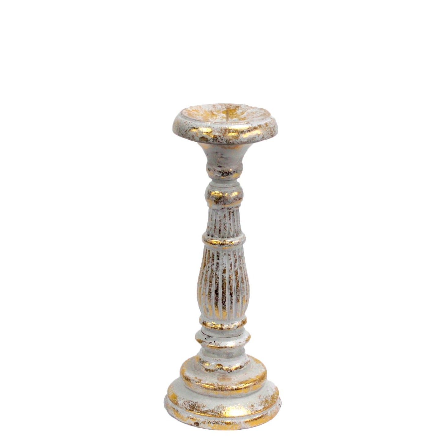 Small Candle Stand - White Gold - Image small-candle-stand--white-gold-vinstics-03
