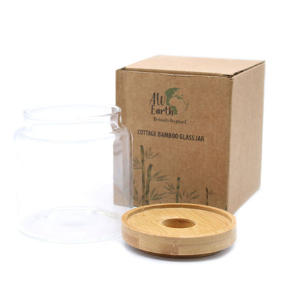 Cottage Bamboo Glass Jar - 10cm - Image cottage-bamboo-glass-jar--10cm-cgj-02