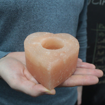 Salt Candle Holder - Med Heart - Image salt-candle-holder--med-heart-qsalt-31