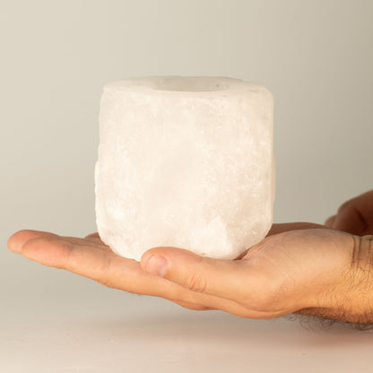 Crystal Rock Himalayan Salt Candle Holder 600-800g