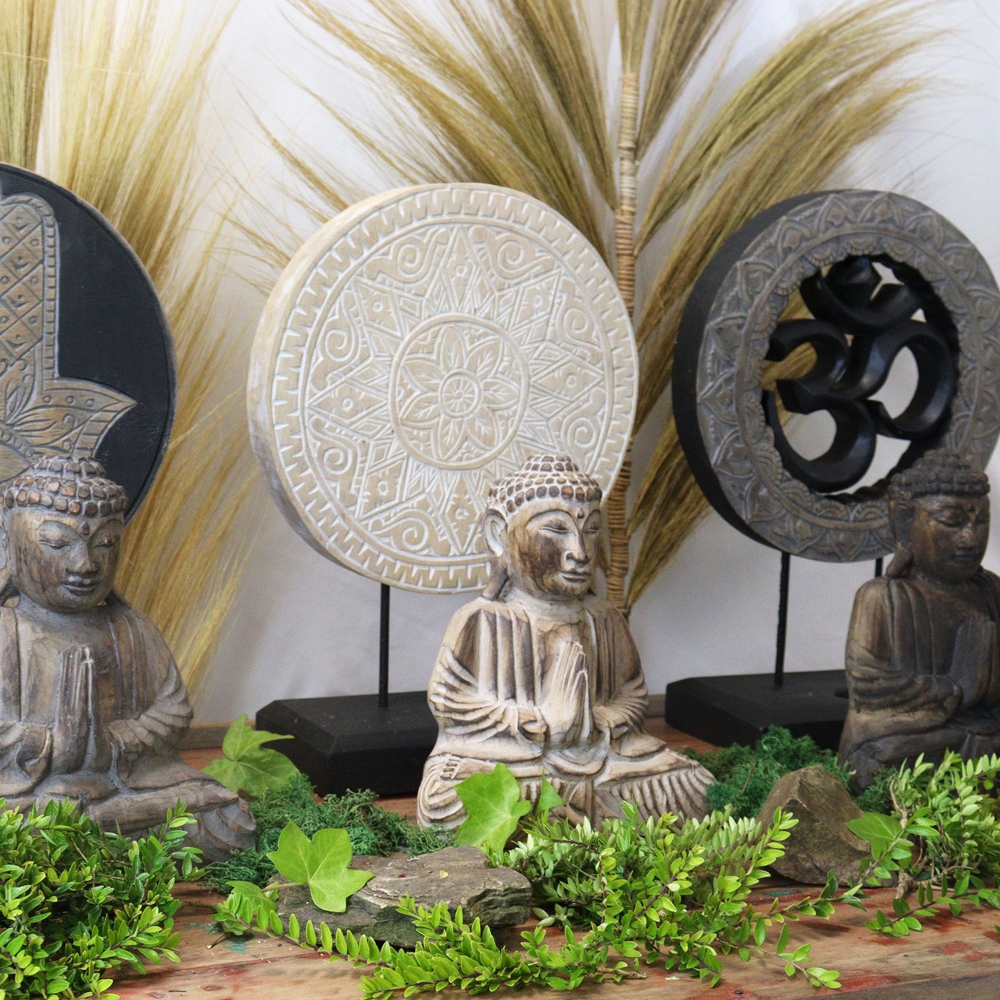Buddha Feng Shui Set - Classic Mandala - Natural - Image buddha-feng-shui-set--classic-mandala--natural-bfss-04