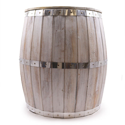 Beer Barrel Table – Whitewash Wood 60 x 48.5 cm - Image beer-barrel-table--whitewash-wood-60-x-485-cm-bts-03