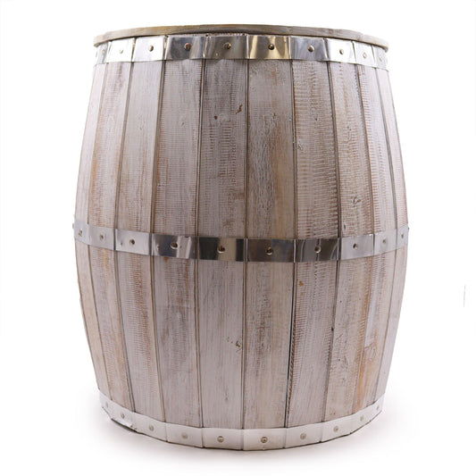 Beer Barrel Table – Whitewash Wood 60 x 48.5 cm - Image beer-barrel-table--whitewash-wood-60-x-485-cm-bts-03