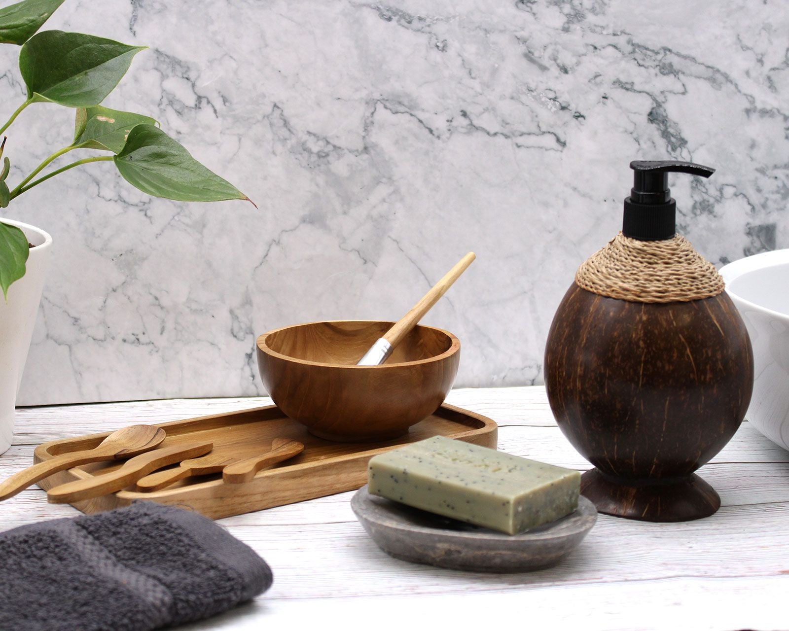 Natural Coconut Soap Dispenser - 150ml - Image natural-coconut-soap-dispenser--150ml-nsd-01