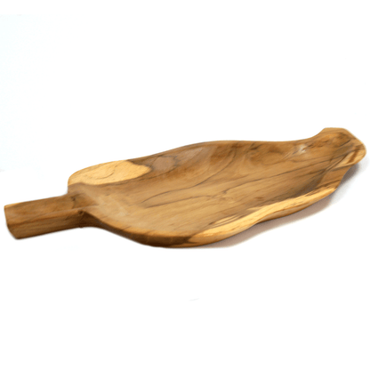 Teak Leaf Shaped Bowl - aprox 32cm - Image teak-leaf-shaped-bowl--aprox-32cm-teakb-25