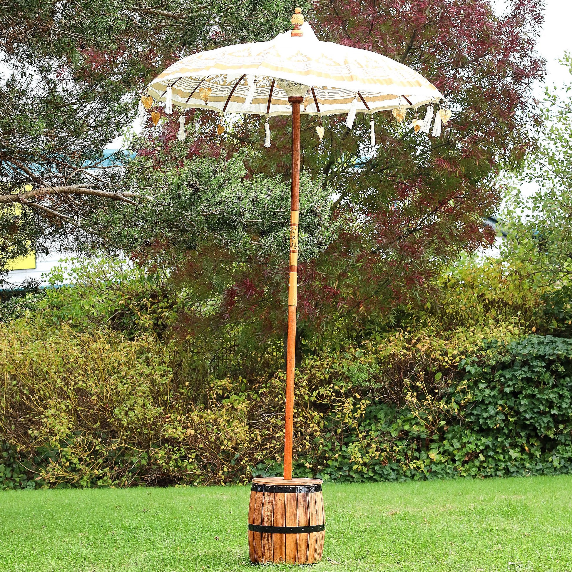 Bali Patio Parasol - Canvas - Natural Decor - 1.5m - Image bali-patio-parasol--canvas--natural-decor--15m-bpar-01