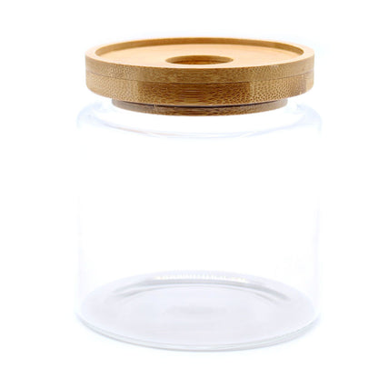 Cottage Bamboo Glass Jar - 10cm - Image cottage-bamboo-glass-jar--10cm-cgj-02