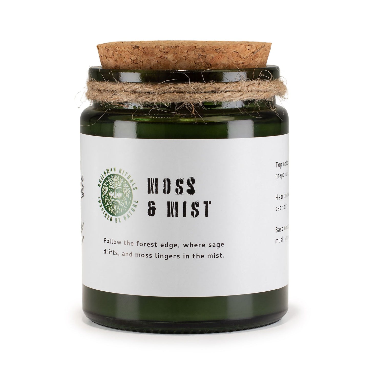 Greenman Woodwick Soy Candle - Moss & Mist - Image greenman-woodwick-soy-candle--moss--mist-wsoyc-11