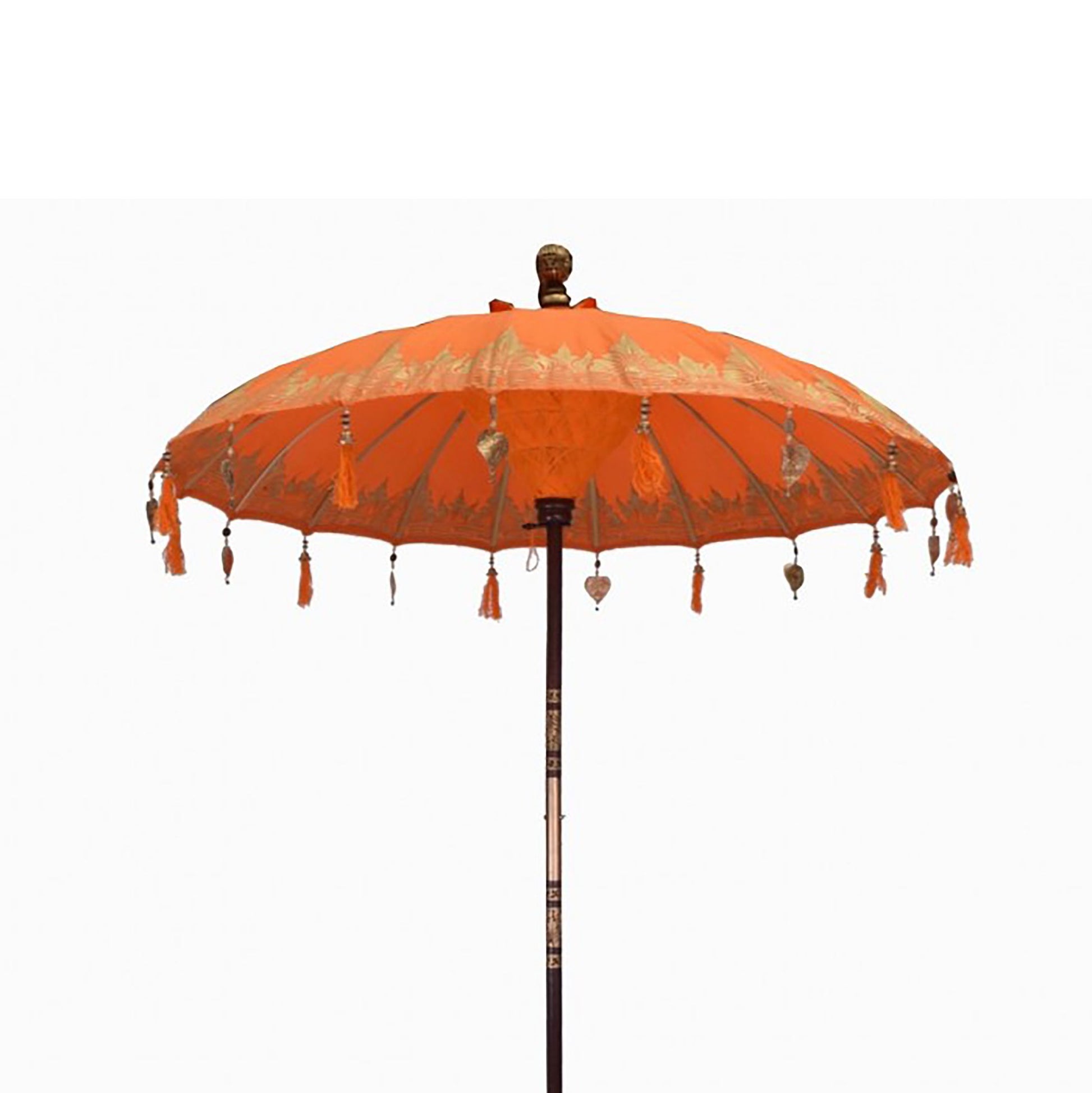 Bali Patio Parasol - Cotton - Orange Decor - 2m - Image bali-patio-parasol--cotton--orange-decor--2m-bpar-06