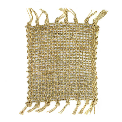 Set of 4 Seagrass Fringe Natural Coasters - Natural - Image set-of-4-seagrass-fringe-natural-coasters--natural-natpm-10
