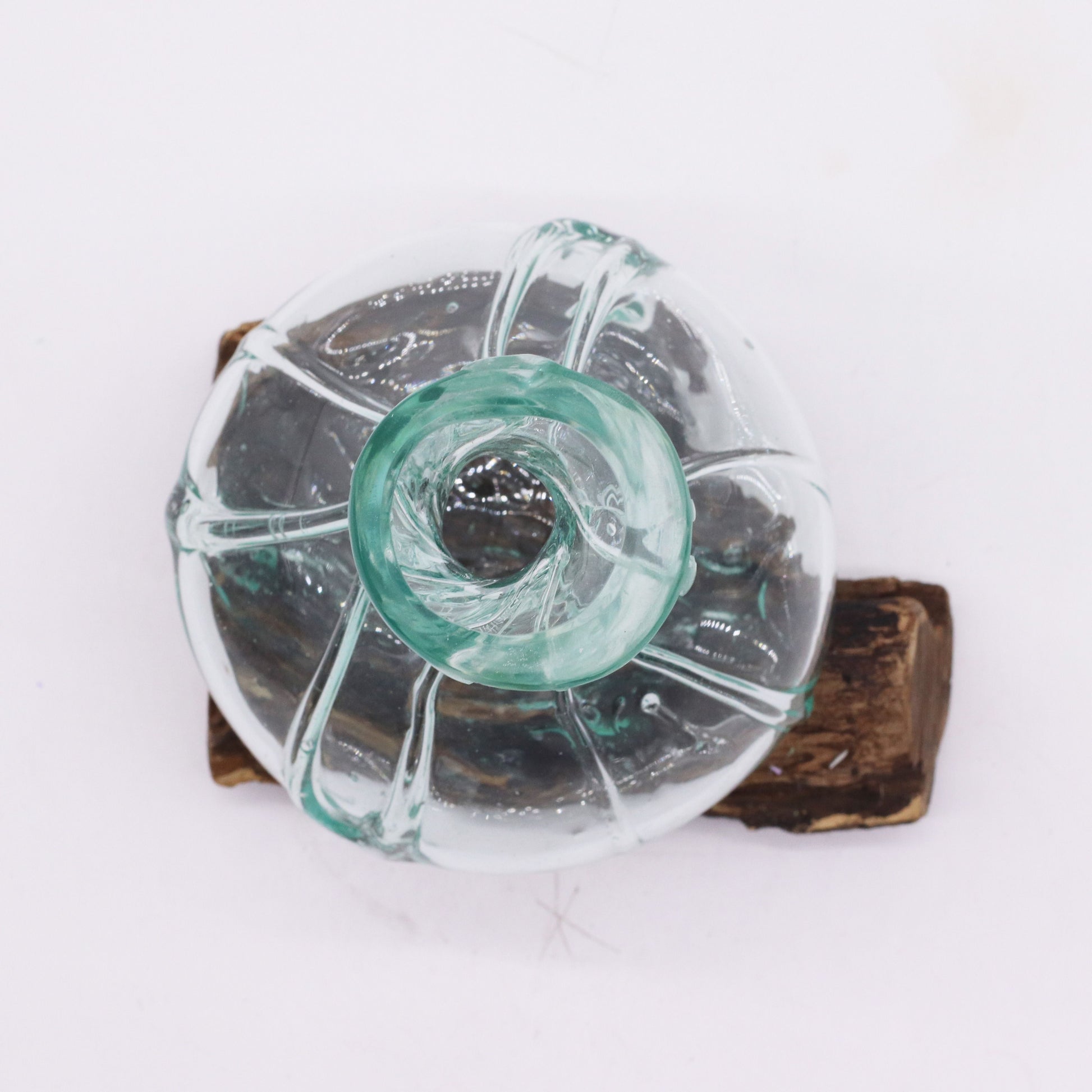 Molten Glass Fancy Mini Decanter on Wood 24cm - Image molten-glass-fancy-mini-decanter-on-wood-24cm-mgw-46