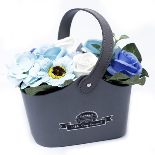 Bouquet Petite Basket - Soothing Blues - Image bouquet-petite-basket--soothing-blues-psfb-01