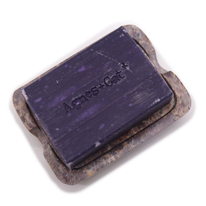 Soapstone Soap Dish & Drainer 11x8cm- Classic Square - Image soapstone-soap-dish--drainer-11x8cm-classic-square-ssd-19